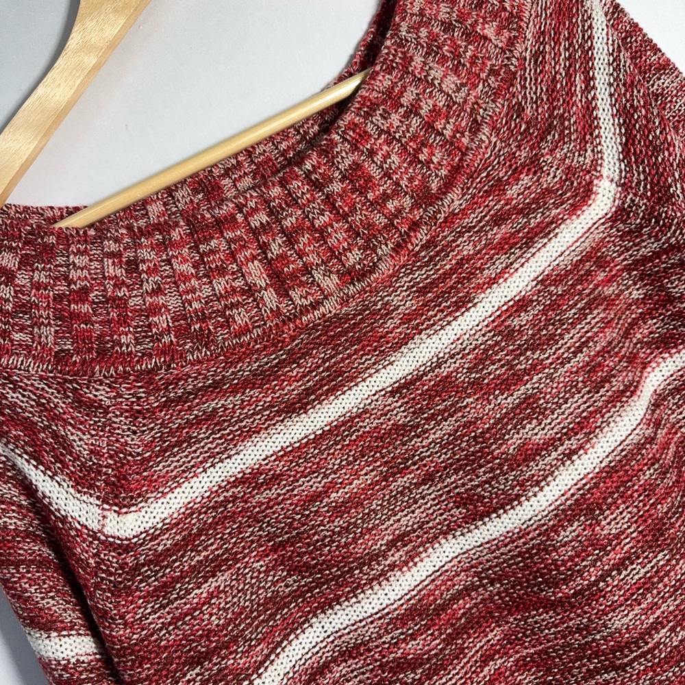 Maurices‎ Red and Cream Knit Sweater M NWT